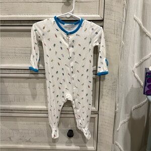 Angel dear Colorful ice cream Footie with Blue Accents 0-3mo